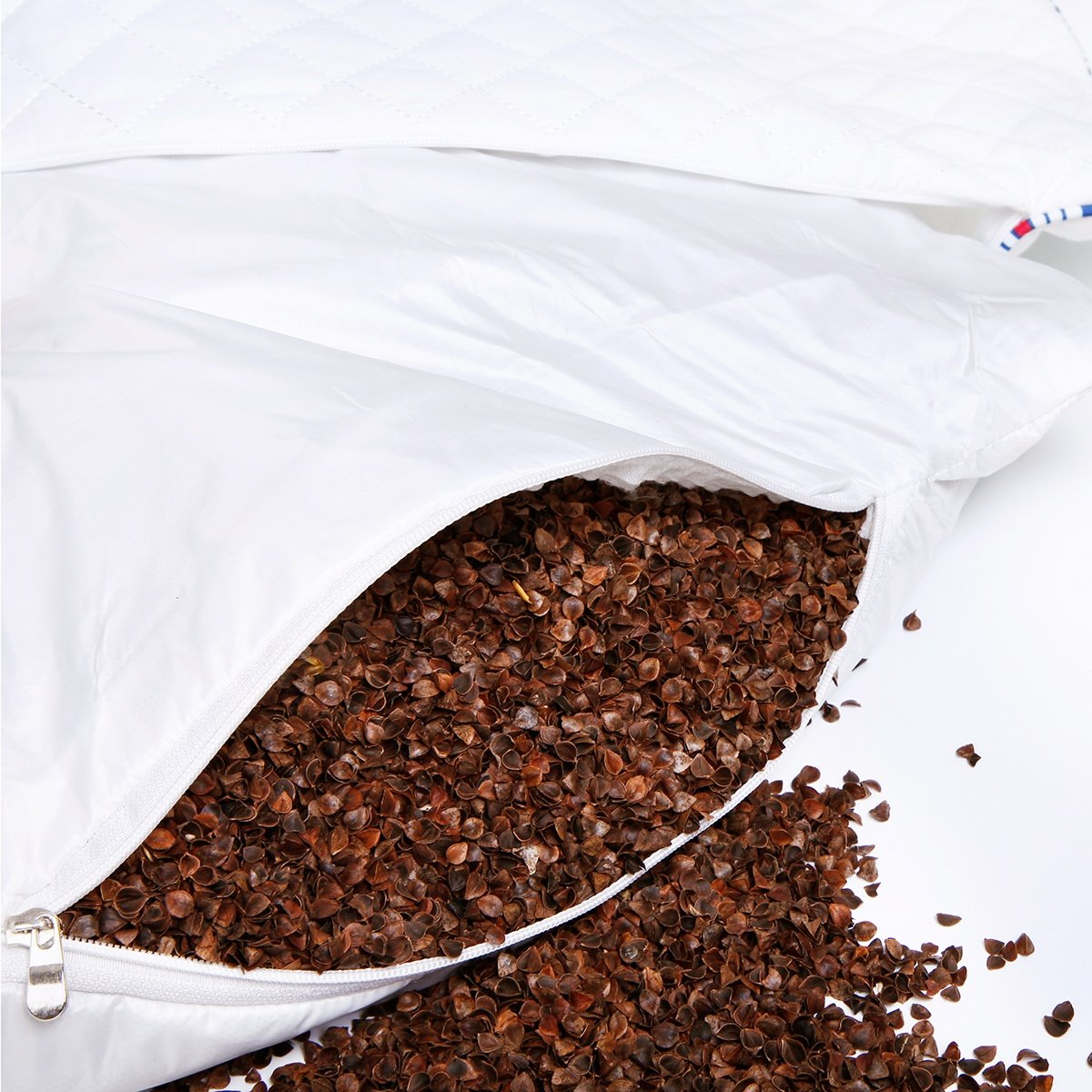 PiloMio® Adjustable Buckwheat Pillow - Medium