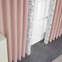 Pink Melia Floral Curtain