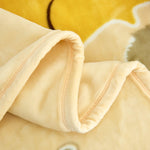 Smiley Teddy Cartoon Baby Cloudy Blanket