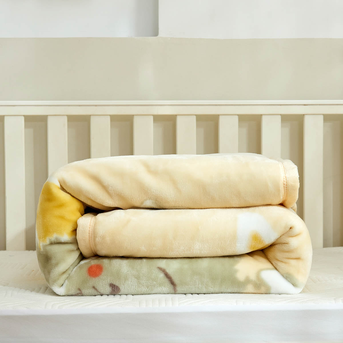 Smiley Teddy Cartoon Baby Cloudy Blanket Qbedding