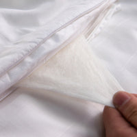 Solid White Light Silk Duvet Insert