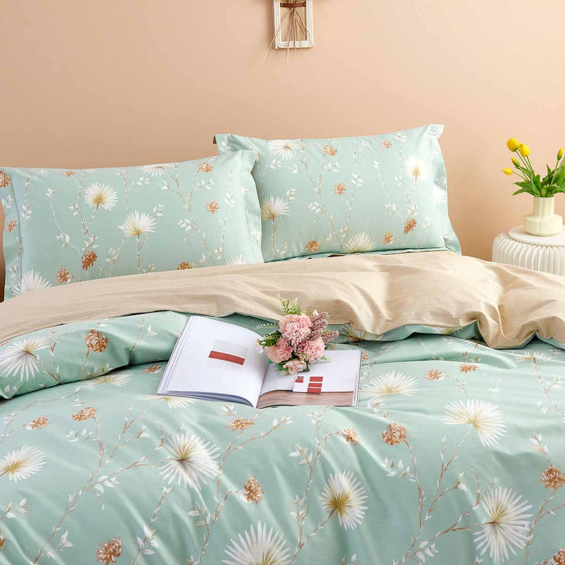 Thalia Cotton Bedskirt Duvet Cover Set