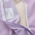 Theta Lilac Purple Pattern Cotton Duvet Cover