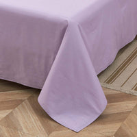 Theta Lilac Purple Pattern Cotton Flat Sheet