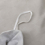Upsilon Smoky Gray Pattern Cotton Duvet Cover