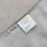 Upsilon Smoky Gray Pattern Cotton Flat Sheet