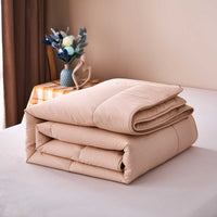 Zeta-Cream Pink Pattern Cotton All Season Comforter
