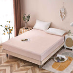 Zeta Cream Pink Cotton Fitted Sheet